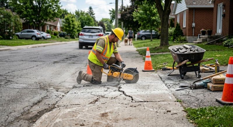 Sidewalk Grinding in Des Moines, IA